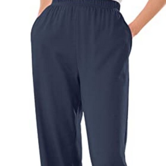 Plus Size Petite 7-Day Knit Straight Leg Pant